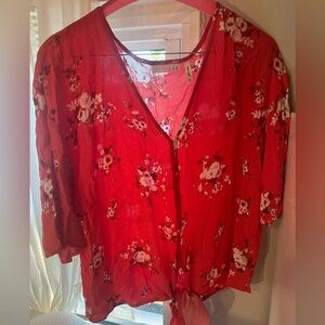 Lush Floral Blouse
